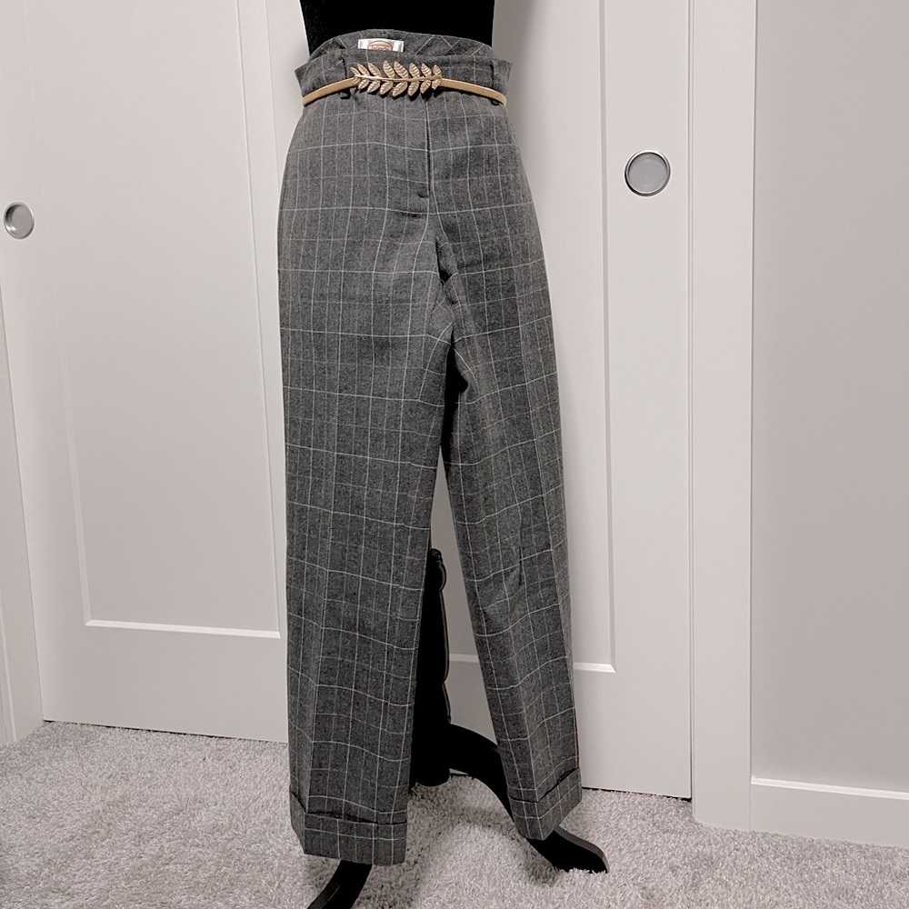 4𝒇𝒐𝒓$50 TALBOTS petites Wool plaid work pants Size6
